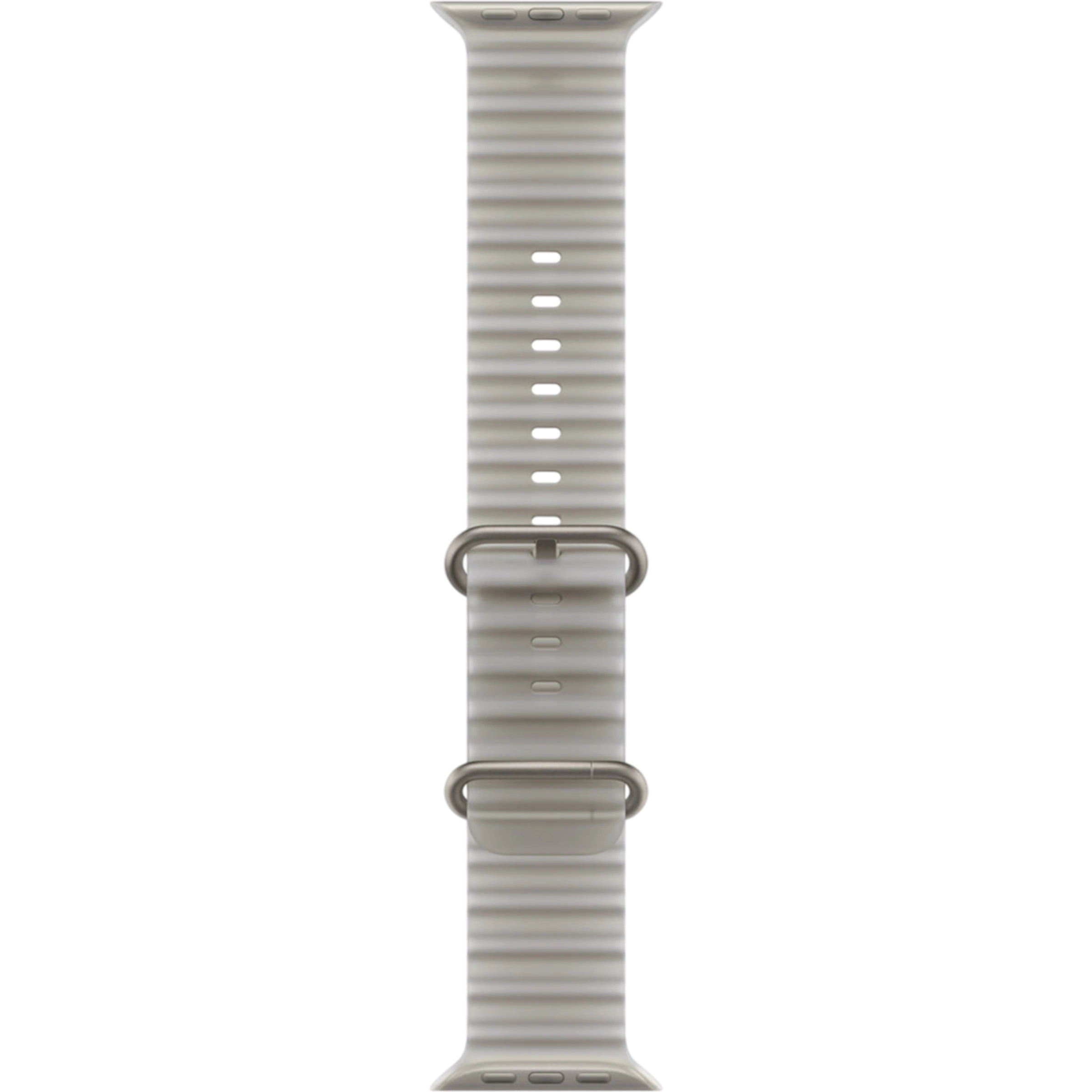 Ремінець Apple Translucent Gray Ocean Band - Natural Titanium Finish для Apple Watch 44/45/46/49mm (MK7K4)