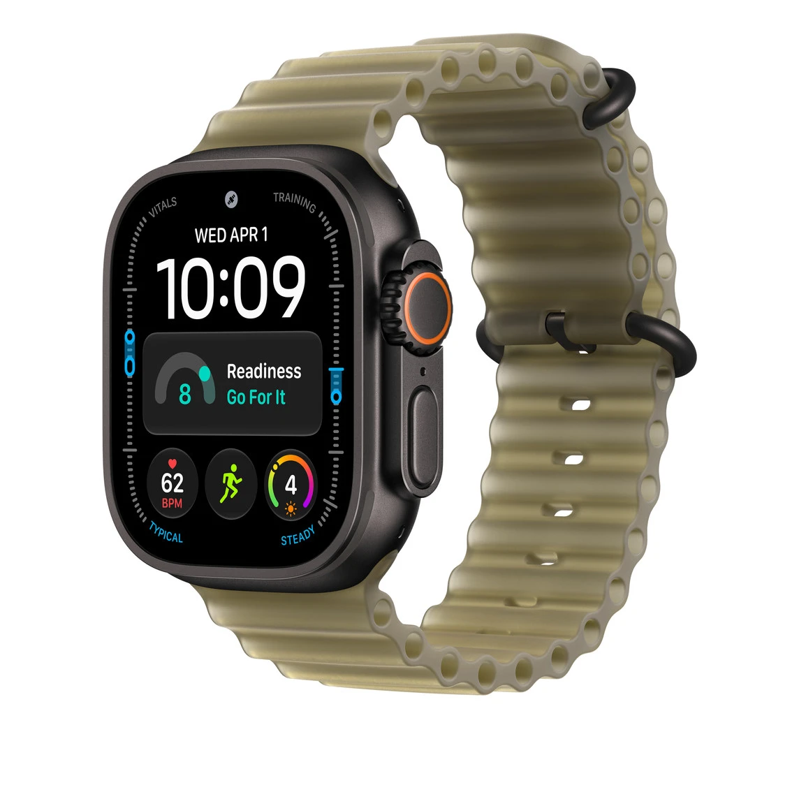 Ремінець Apple Translucent Kelp Ocean Band - Black Titanium Finish для Apple Watch 44/45/46/49mm (MKAV4)