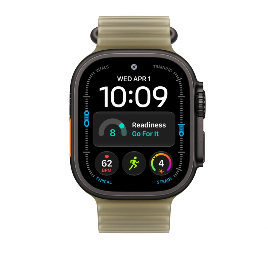 Ремінець Apple Translucent Kelp Ocean Band - Black Titanium Finish для Apple Watch 44/45/46/49mm (MKAV4)