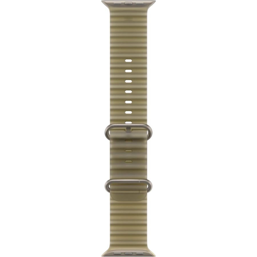 Ремінець Apple Translucent Kelp Ocean Band - Natural Titanium Finish для Apple Watch 44/45/46/49mm (MK7M4)