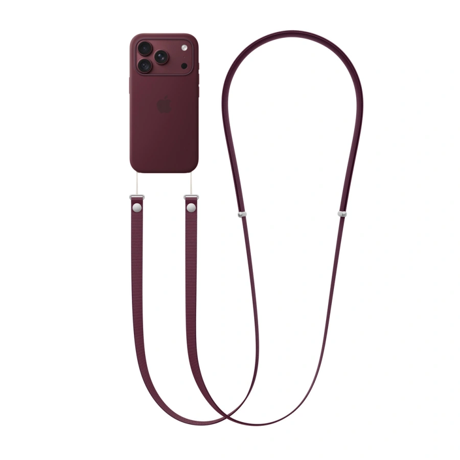 Ремінець через плече Apple Crossbody Strap – Burgundy (MK974)