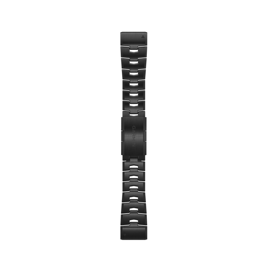 Титановий браслет Garmin QuickFit 26 Vented Titanium Bracelet with Carbon Gray DLC Coating (010-12864-09)