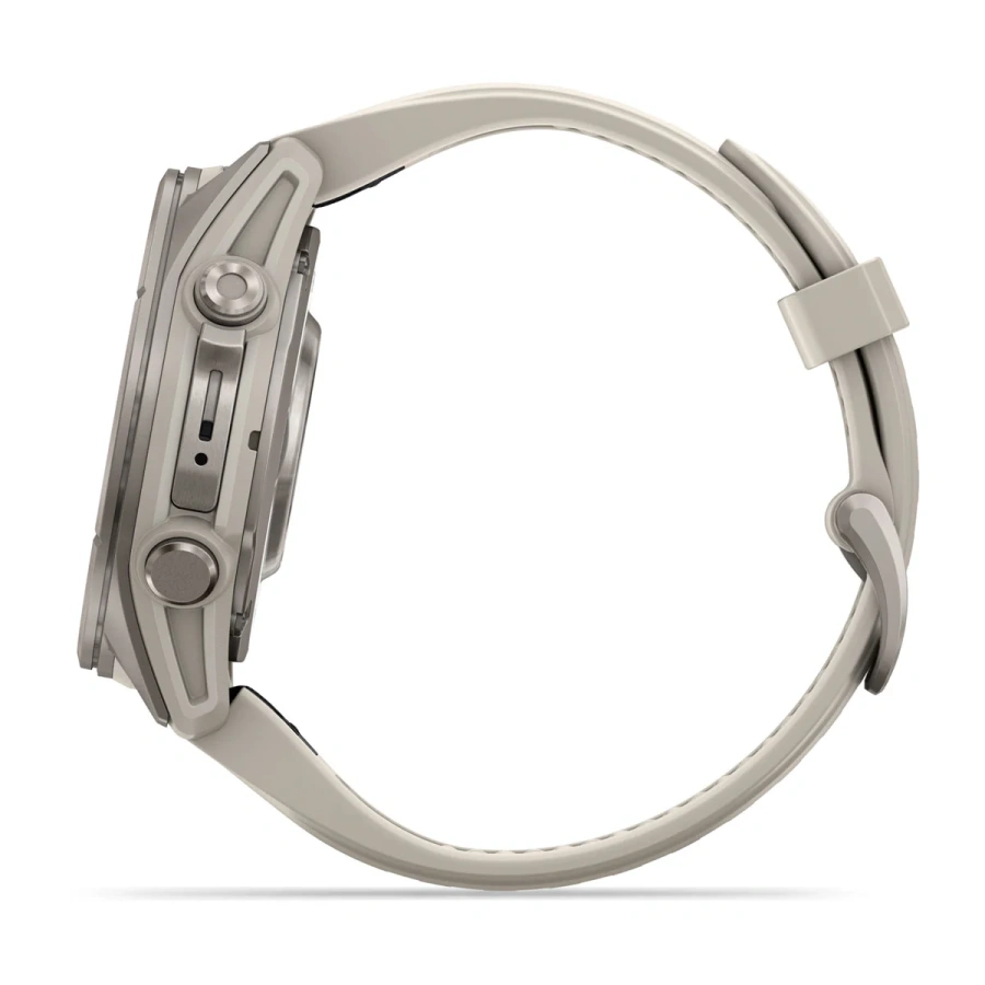 Смарт-годинник Garmin Fenix 9 43mm Titanium with Fog Gray Silicone Band (010-04761-00/01)