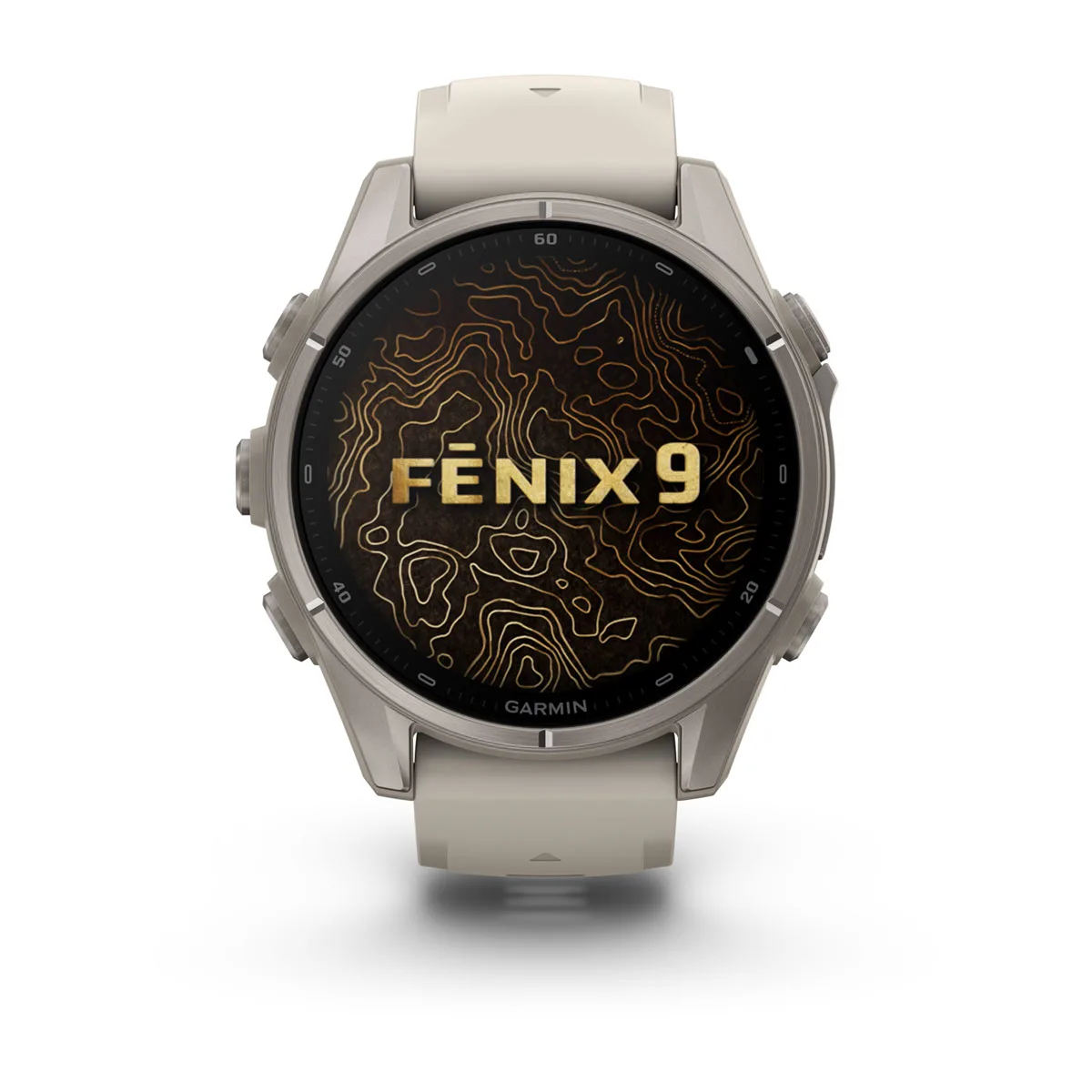 Смарт-годинник Garmin Fenix 9 43mm Titanium with Fog Gray Silicone Band (010-04761-00/01)