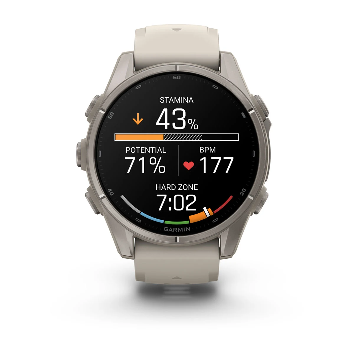 Смарт-годинник Garmin Fenix 9 43mm Titanium with Fog Gray Silicone Band (010-04761-00/01)
