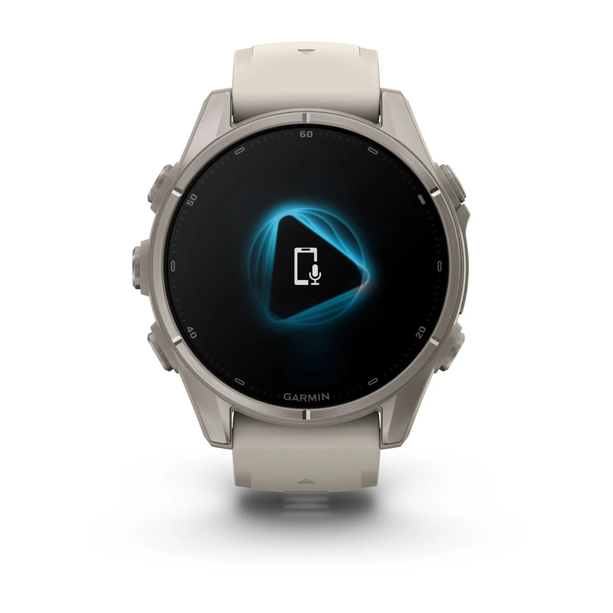 Смарт-годинник Garmin Fenix 9 43mm Titanium with Fog Gray Silicone Band (010-04761-00/01)