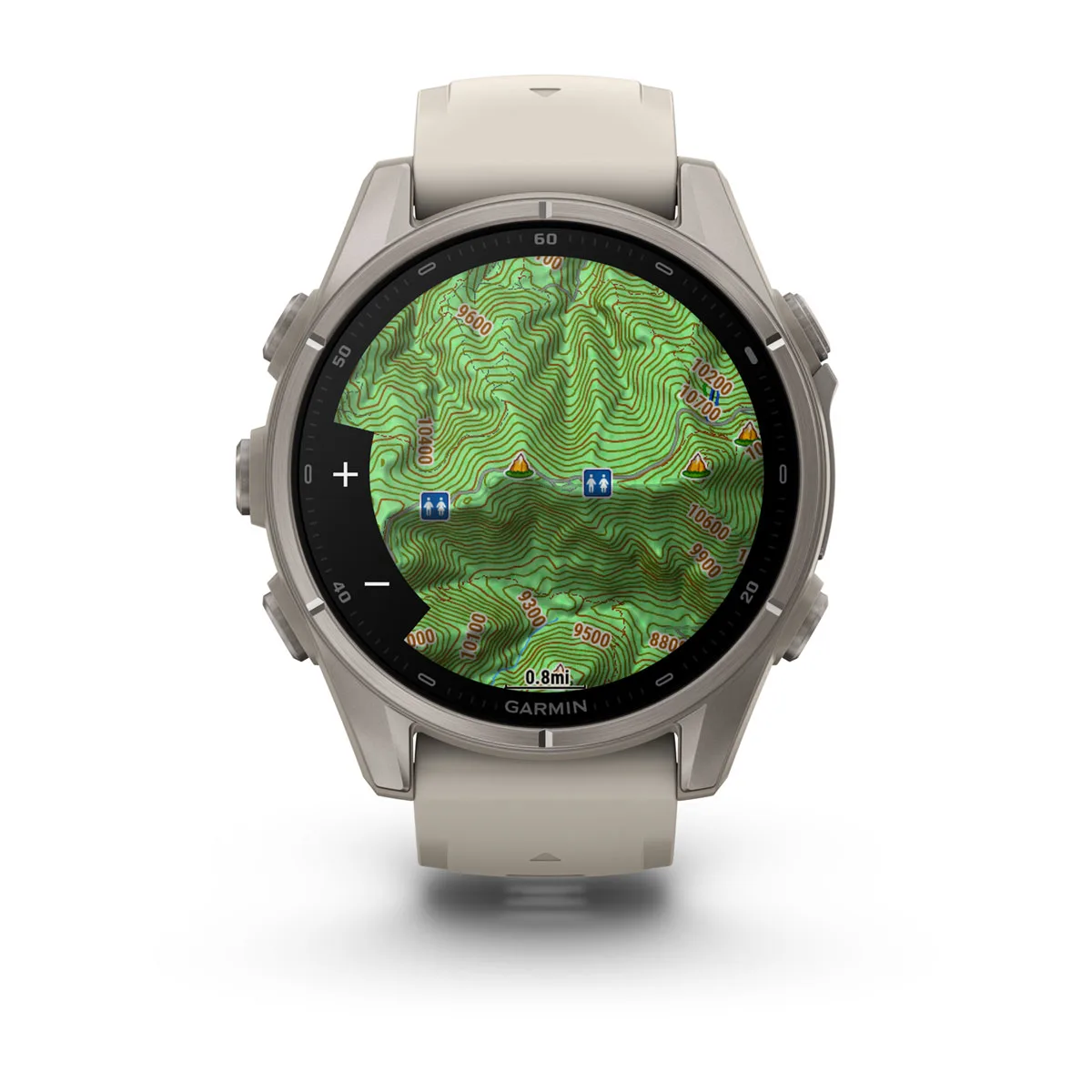 Смарт-годинник Garmin Fenix 9 43mm Titanium with Fog Gray Silicone Band (010-04761-00/01)