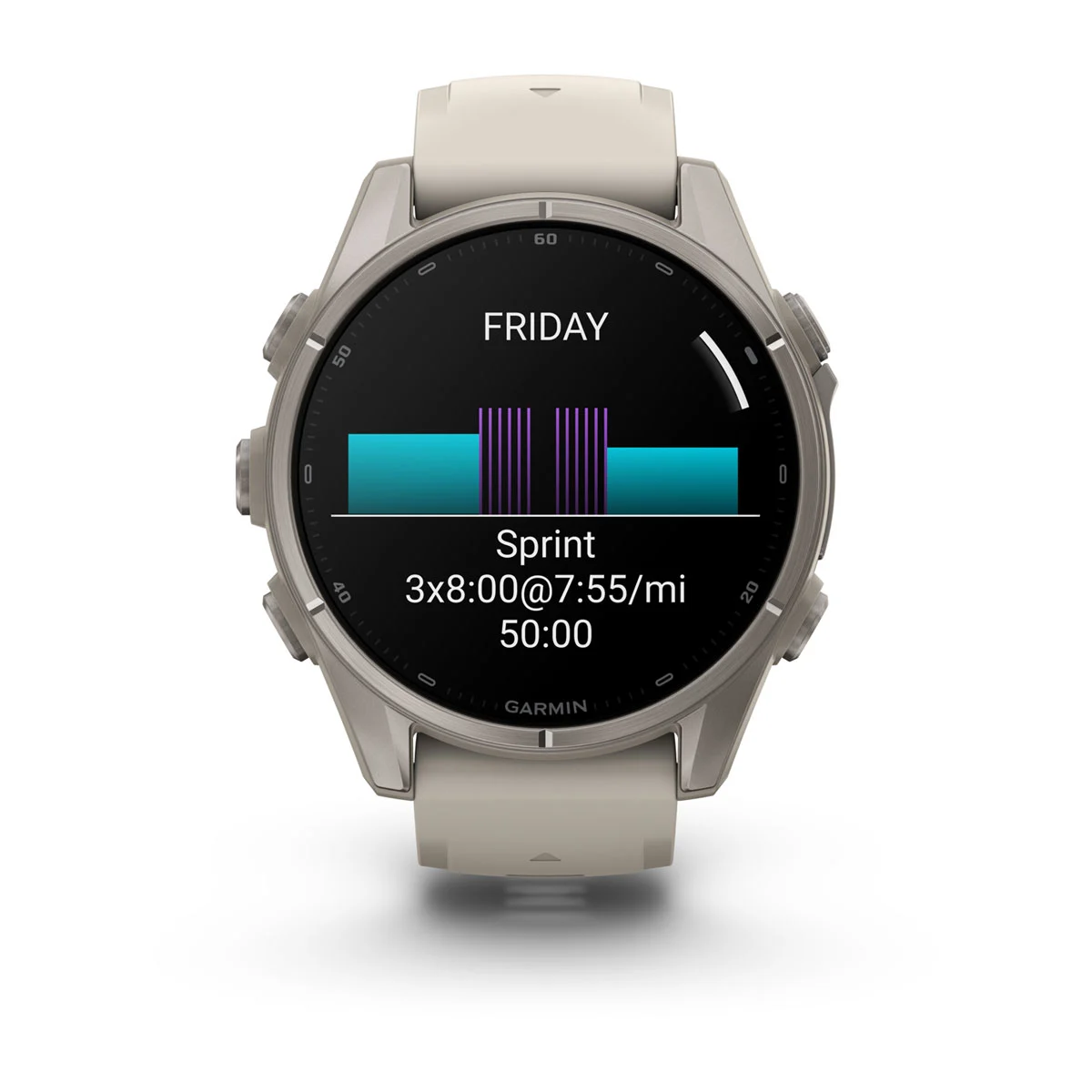 Смарт-годинник Garmin Fenix 9 43mm Titanium with Fog Gray Silicone Band (010-04761-00/01)