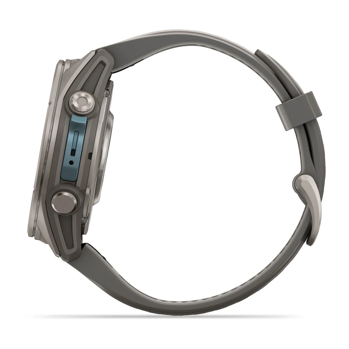 Смарт-годинник Garmin Fenix 9 43mm Titanium with Pebble Gray Silicone Band (010-04761-10/11)