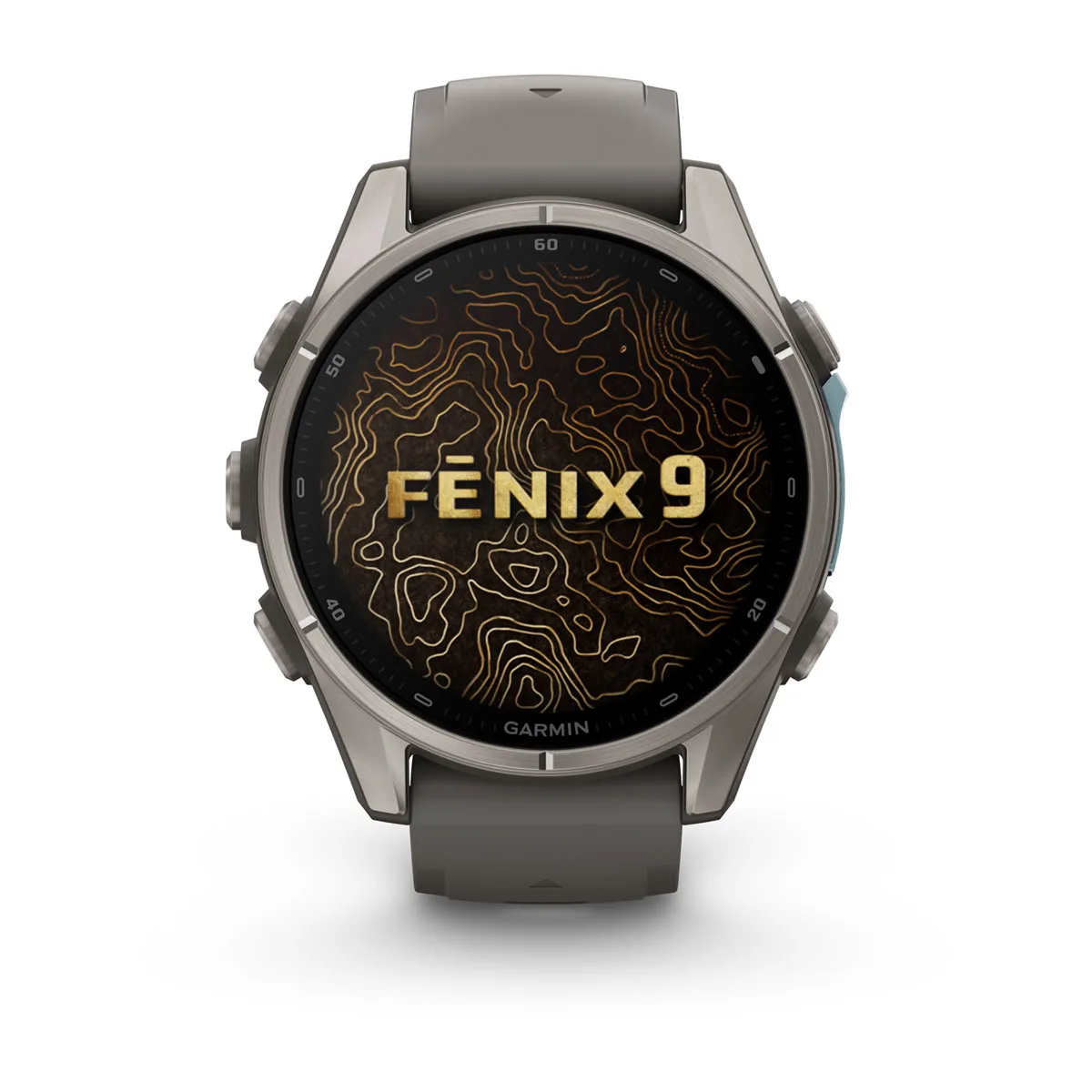 Смарт-годинник Garmin Fenix 9 43mm Titanium with Pebble Gray Silicone Band (010-04761-10/11)