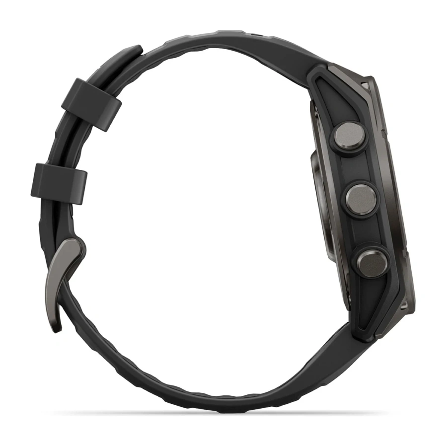 Смарт-годинник Garmin Fenix 9 47mm Carbon Gray DLC Titanium with Black Silicone Band (010-04762-10/11)