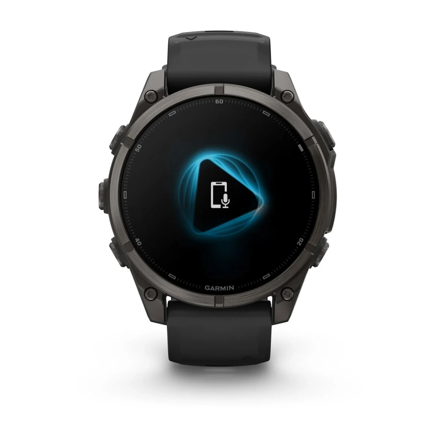 Смарт-годинник Garmin Fenix 9 47mm Carbon Gray DLC Titanium with Black Silicone Band (010-04762-10/11)