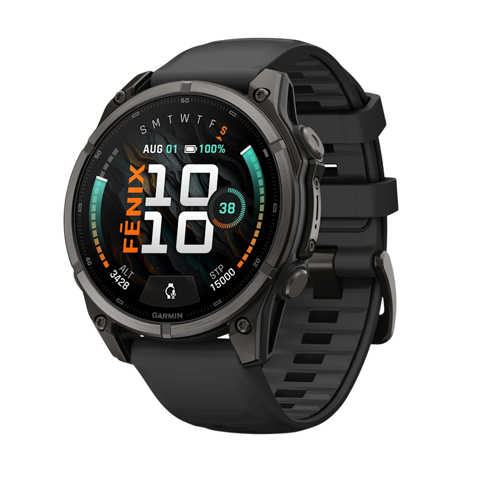 Смарт-годинник Garmin Fenix 9 47mm Carbon Gray DLC Titanium with Black Silicone Band (010-04762-10/11)