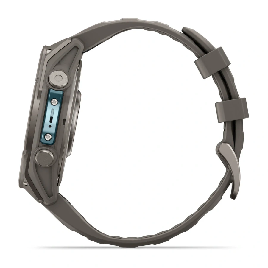 Смарт-годинник Garmin Fenix 9 47mm Titanium with Pebble Gray Silicone Band (010-04762-00/01)
