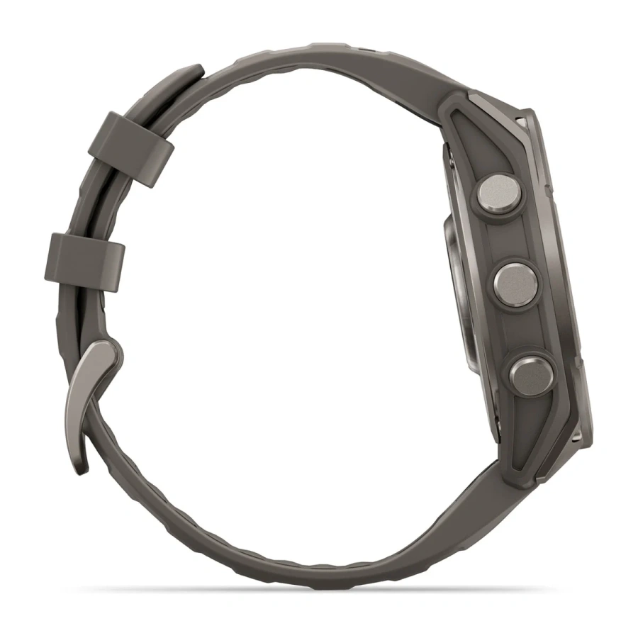 Смарт-годинник Garmin Fenix 9 47mm Titanium with Pebble Gray Silicone Band (010-04762-00/01)
