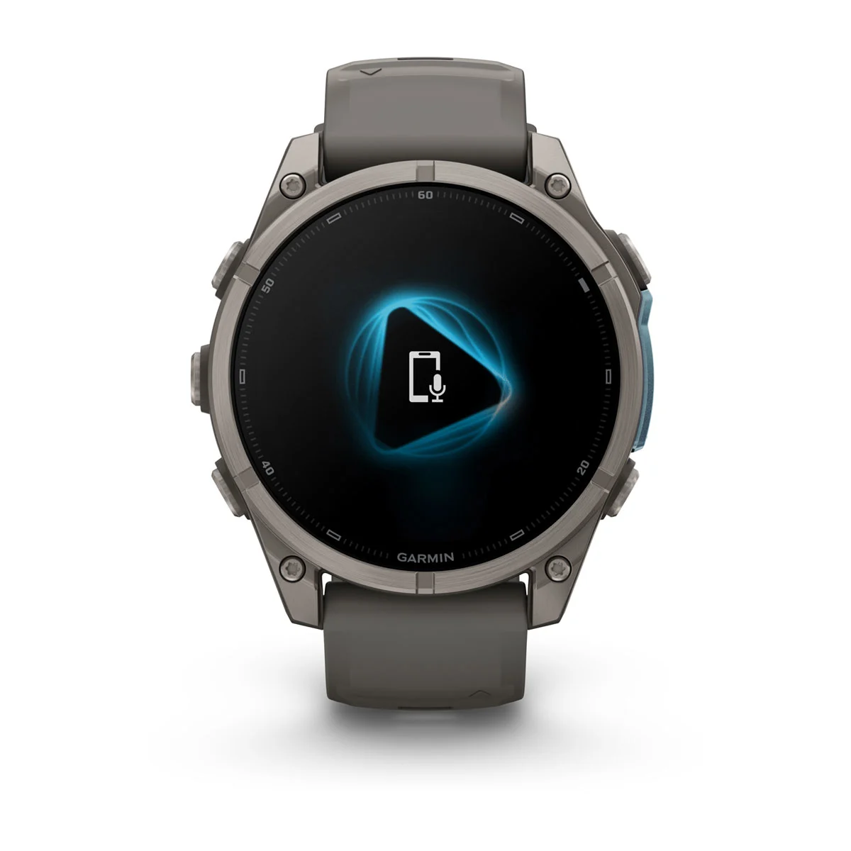 Смарт-годинник Garmin Fenix 9 47mm Titanium with Pebble Gray Silicone Band (010-04762-00/01)