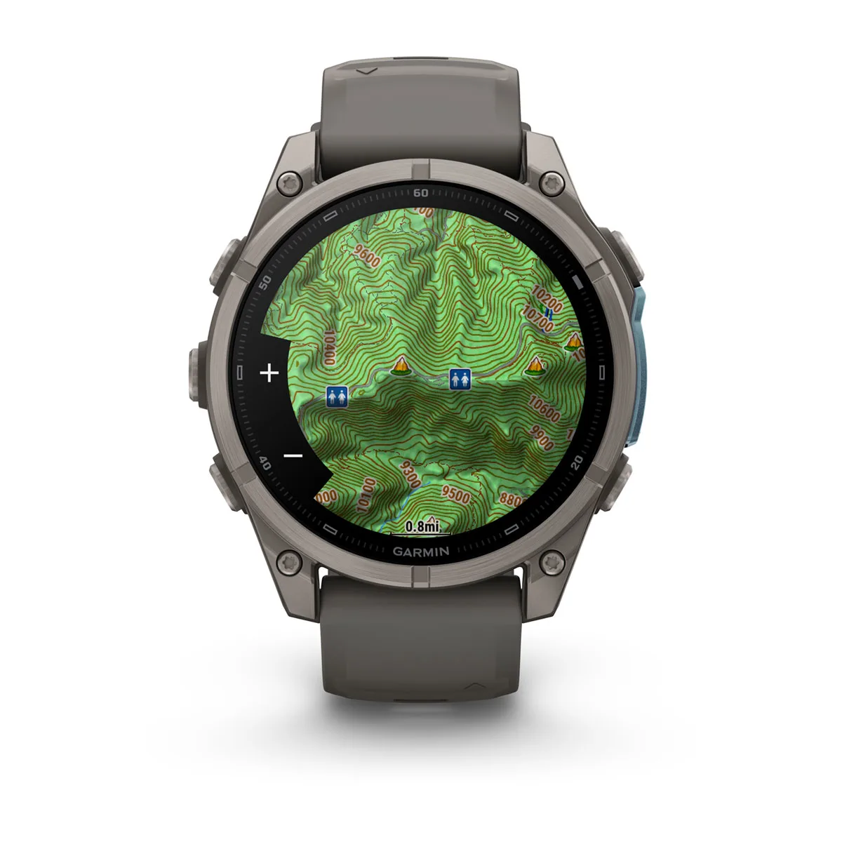 Смарт-годинник Garmin Fenix 9 47mm Titanium with Pebble Gray Silicone Band (010-04762-00/01)