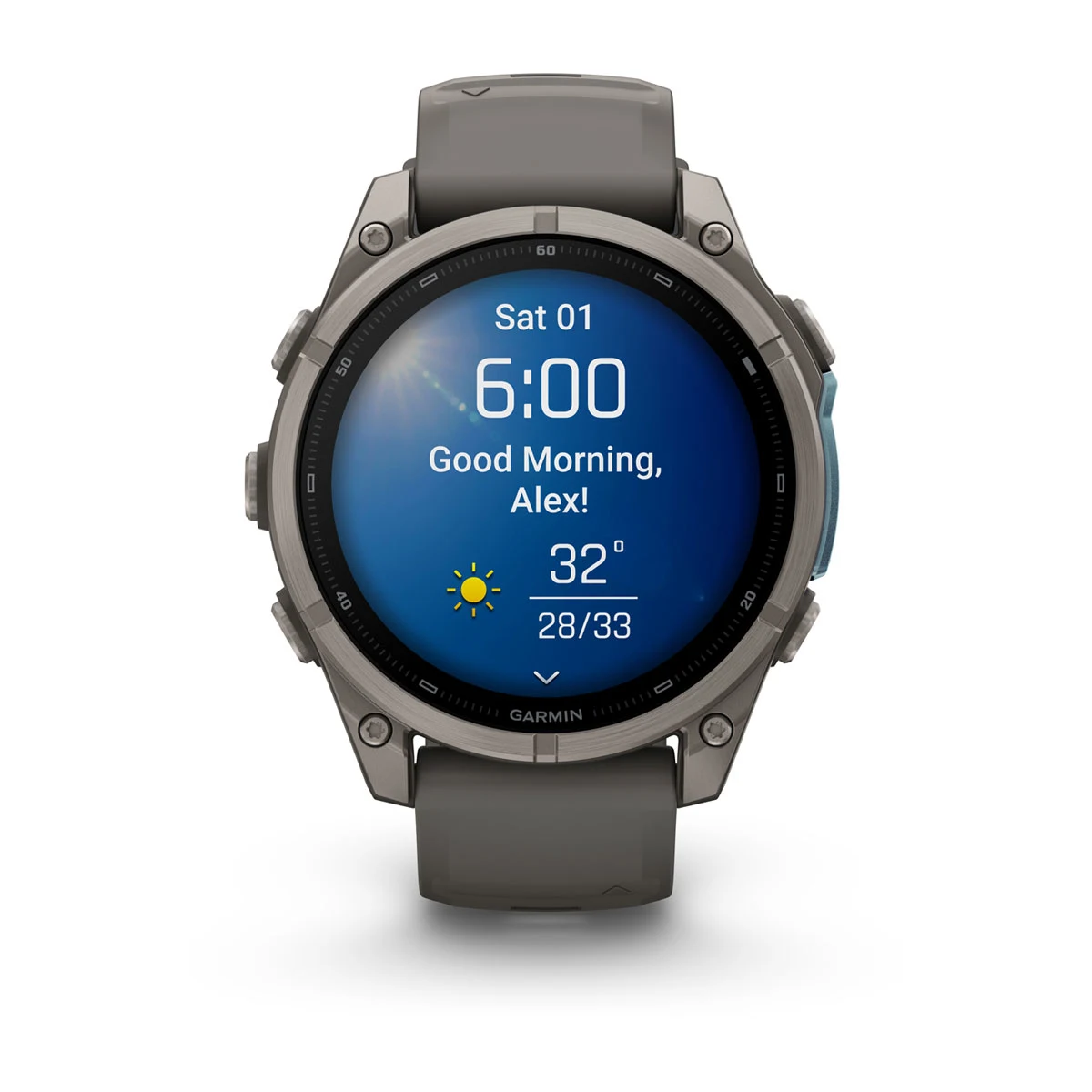 Смарт-годинник Garmin Fenix 9 47mm Titanium with Pebble Gray Silicone Band (010-04762-00/01)