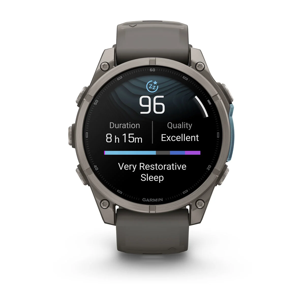 Смарт-годинник Garmin Fenix 9 47mm Titanium with Pebble Gray Silicone Band (010-04762-00/01)
