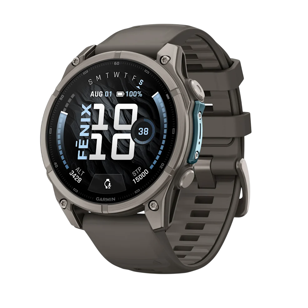 Смарт-годинник Garmin Fenix 9 47mm Titanium with Pebble Gray Silicone Band (010-04762-00/01)