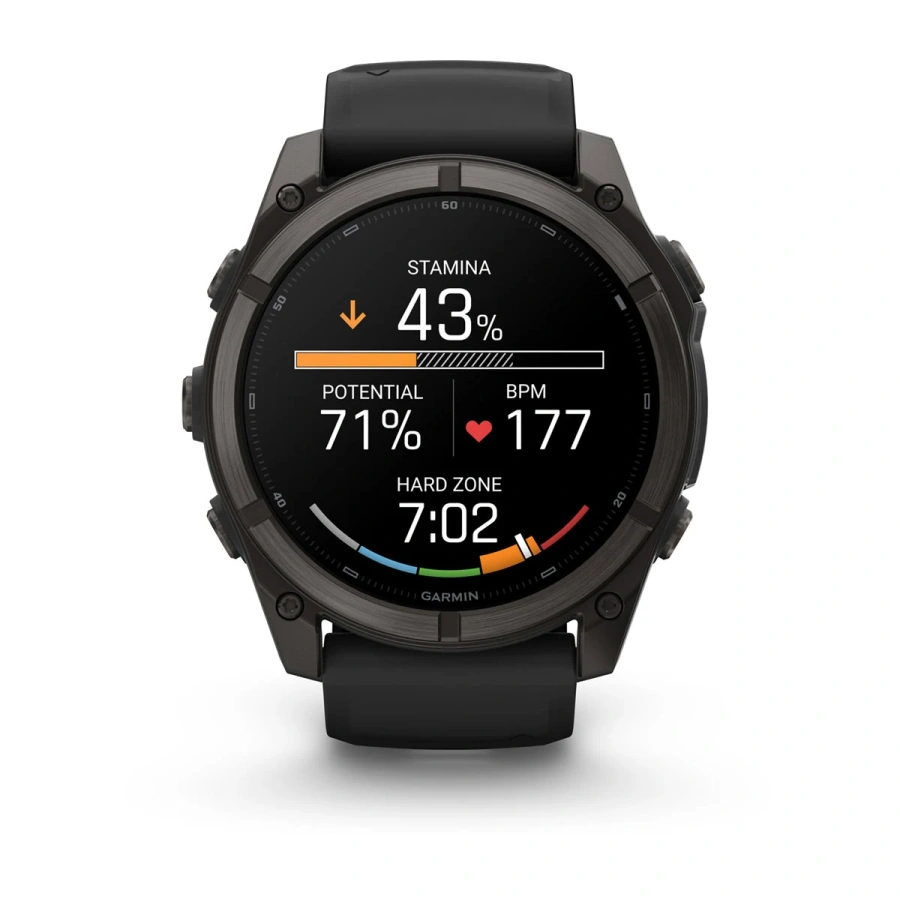 Смарт-годинник Garmin Fenix 9 51mm Carbon Gray DLC Titanium with Black Silicone Band (010-04763-10/11)