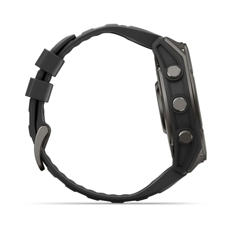 Смарт-годинник Garmin Fenix 9 51mm Carbon Gray DLC Titanium with Black Silicone Band (010-04763-10/11)