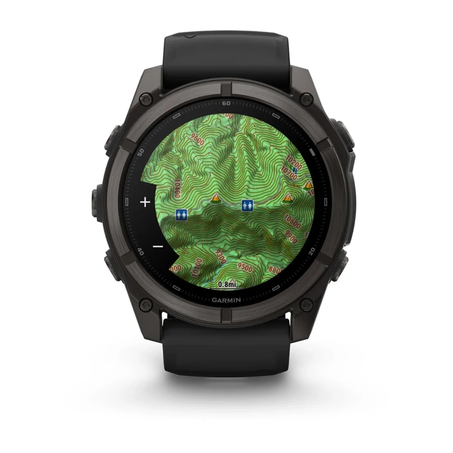 Смарт-годинник Garmin Fenix 9 51mm Carbon Gray DLC Titanium with Black Silicone Band (010-04763-10/11)