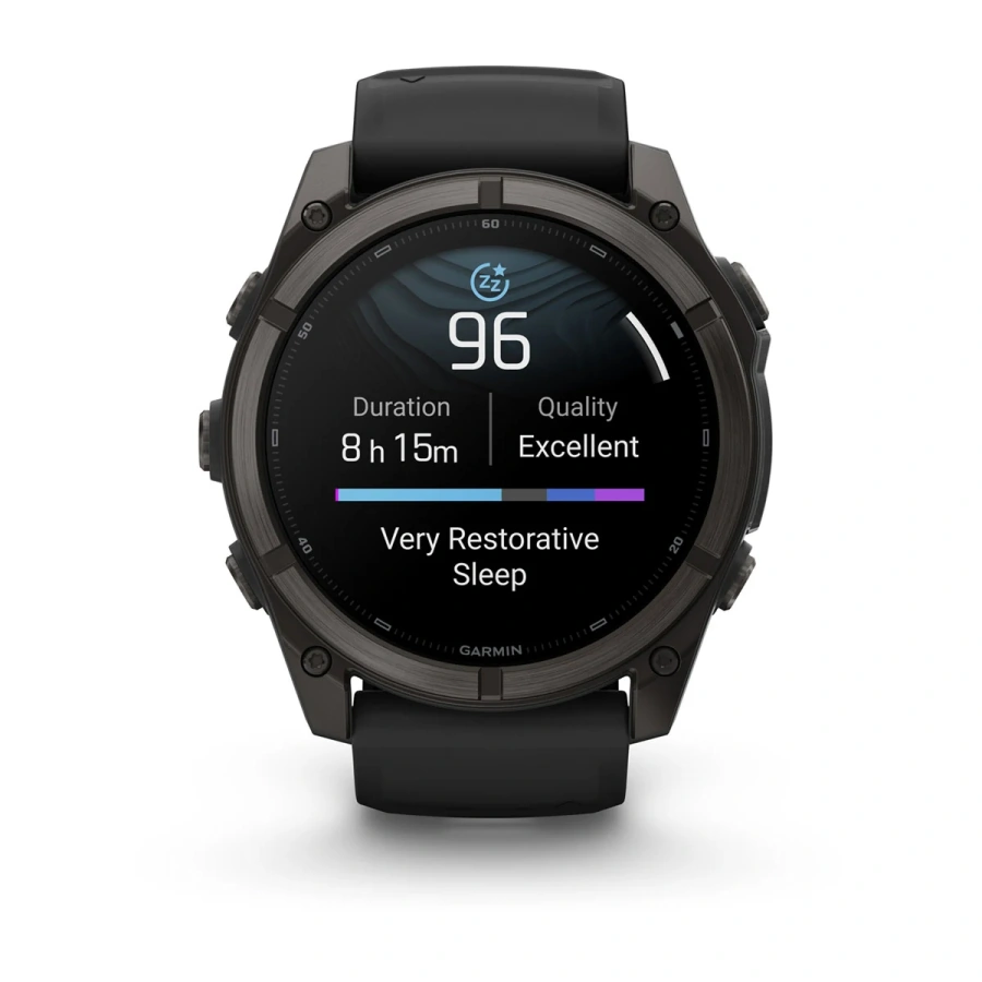 Смарт-годинник Garmin Fenix 9 51mm Carbon Gray DLC Titanium with Black Silicone Band (010-04763-10/11)