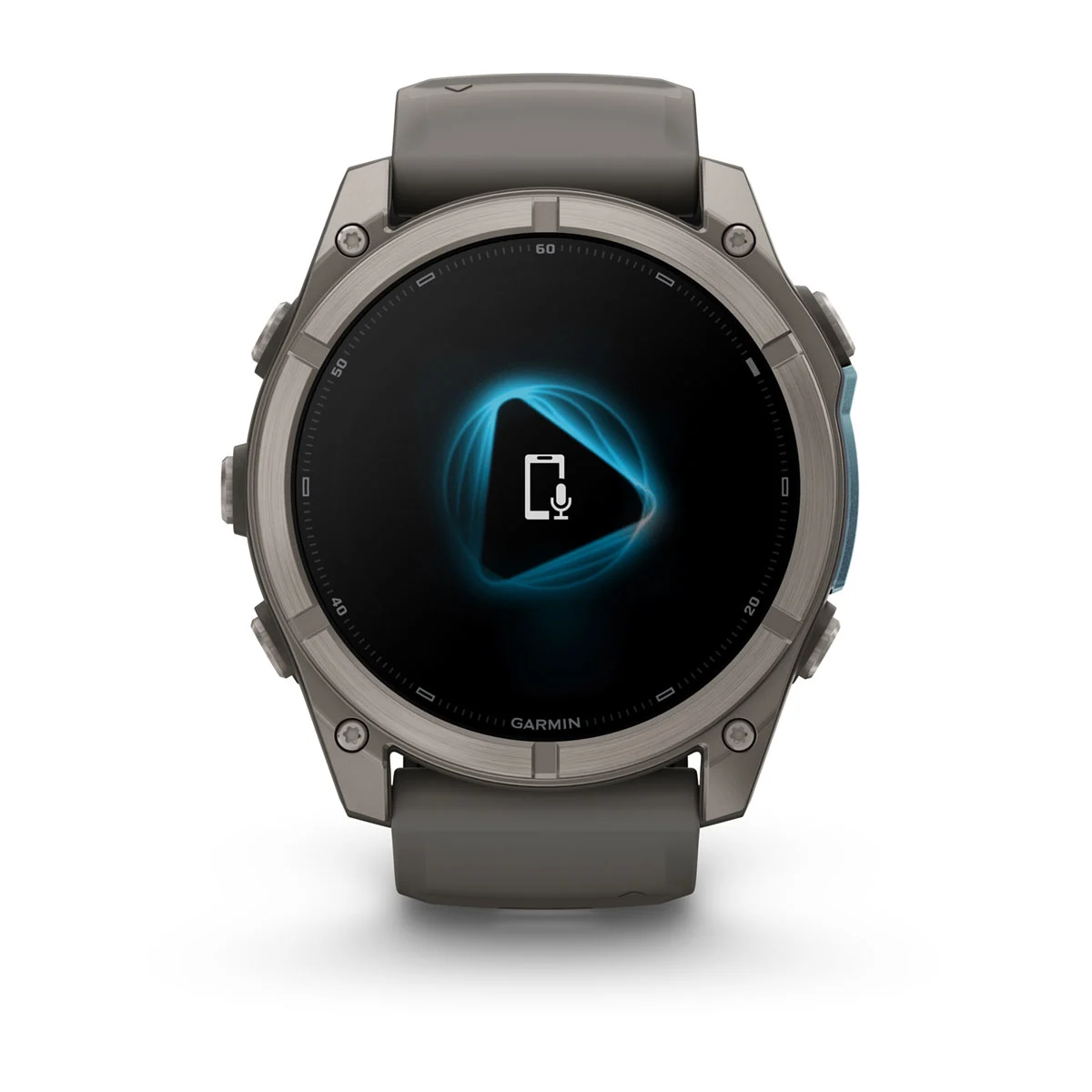 Смарт-годинник Garmin Fenix 9 51mm Titanium with Pebble Gray Silicone Band (010-04763-00/01)