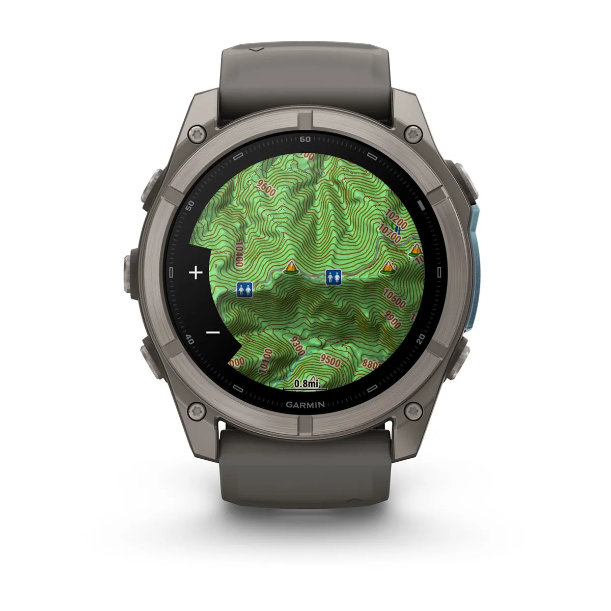 Смарт-годинник Garmin Fenix 9 51mm Titanium with Pebble Gray Silicone Band (010-04763-00/01)
