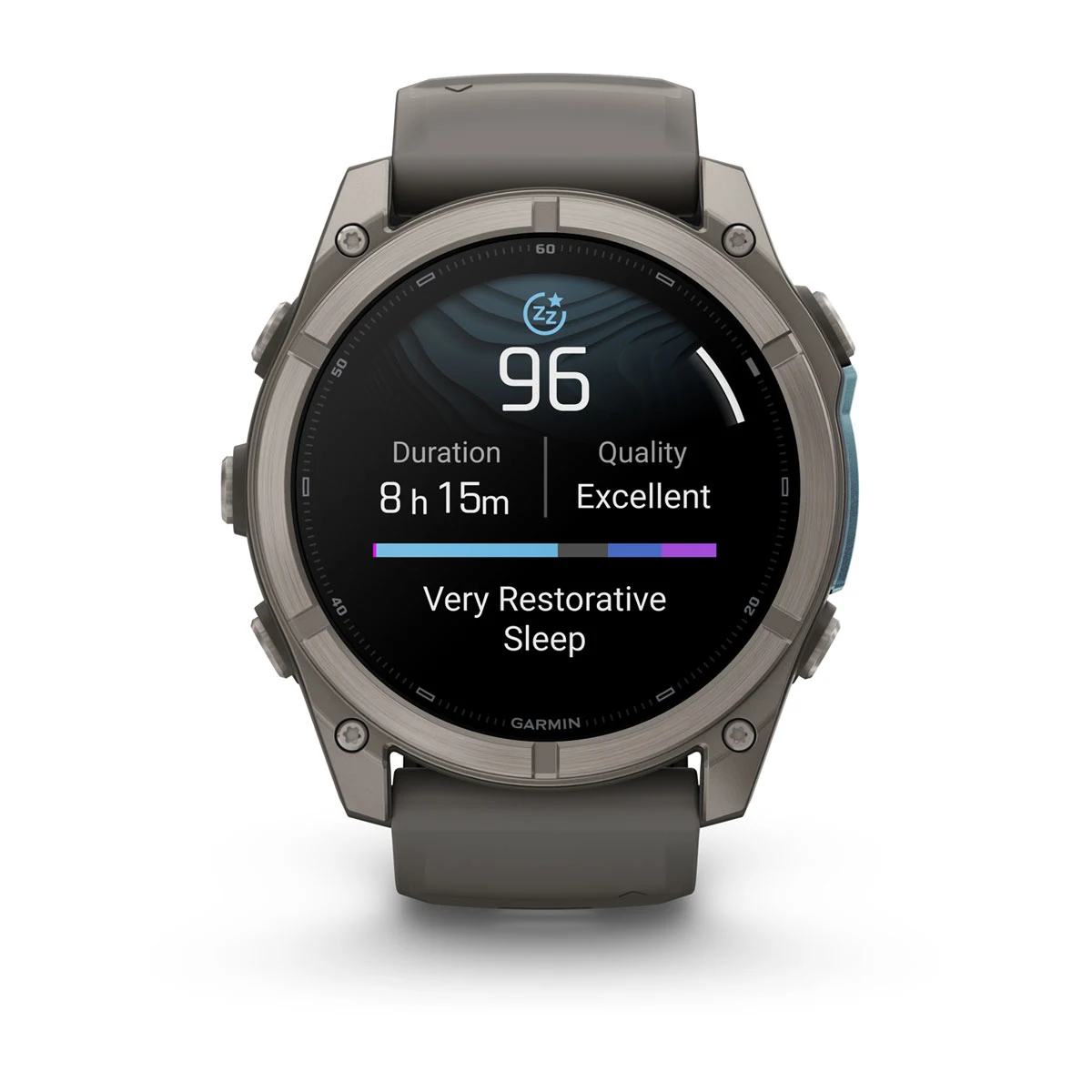 Смарт-годинник Garmin Fenix 9 51mm Titanium with Pebble Gray Silicone Band (010-04763-00/01)