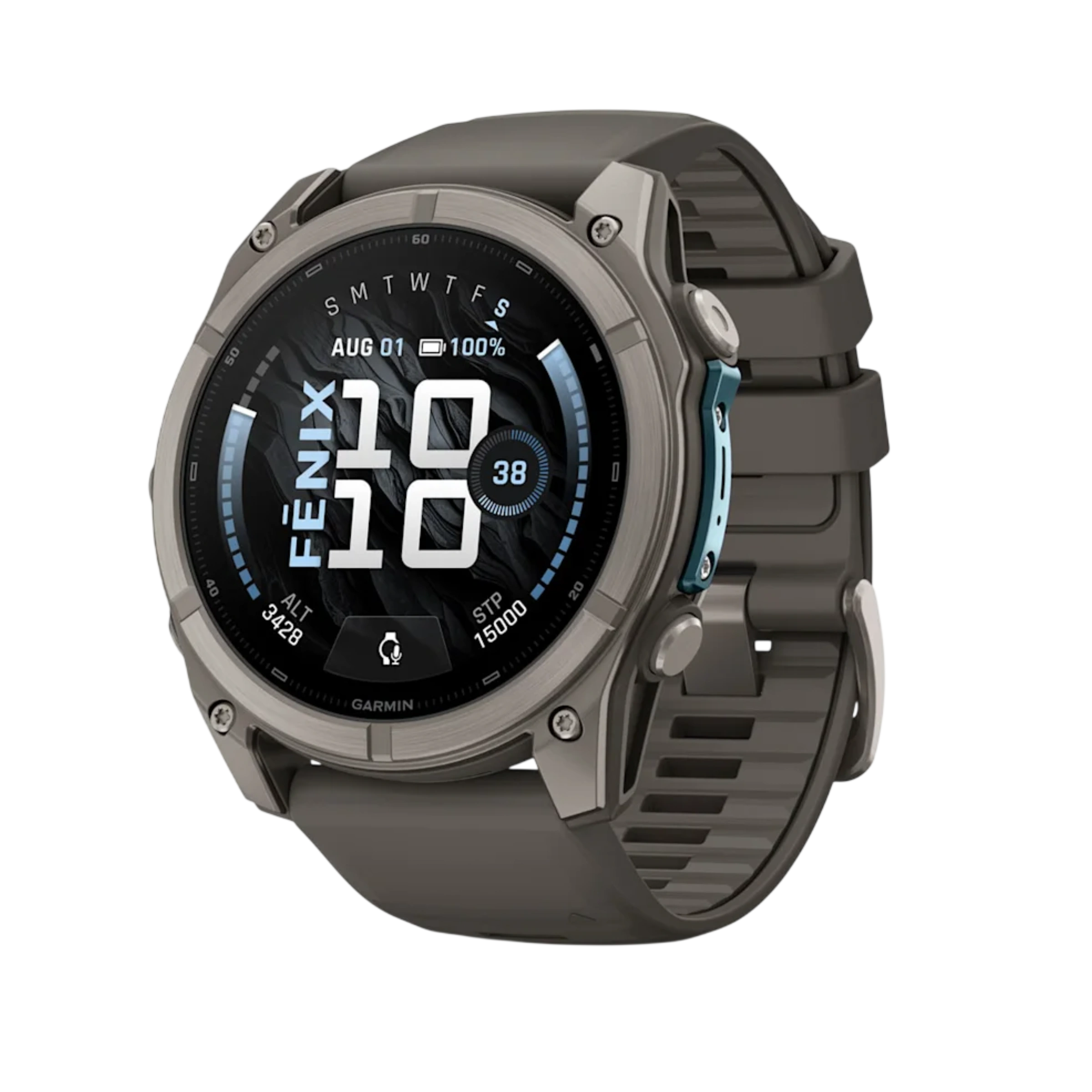 Смарт-годинник Garmin Fenix 9 51mm Titanium with Pebble Gray Silicone Band (010-04763-00/01)