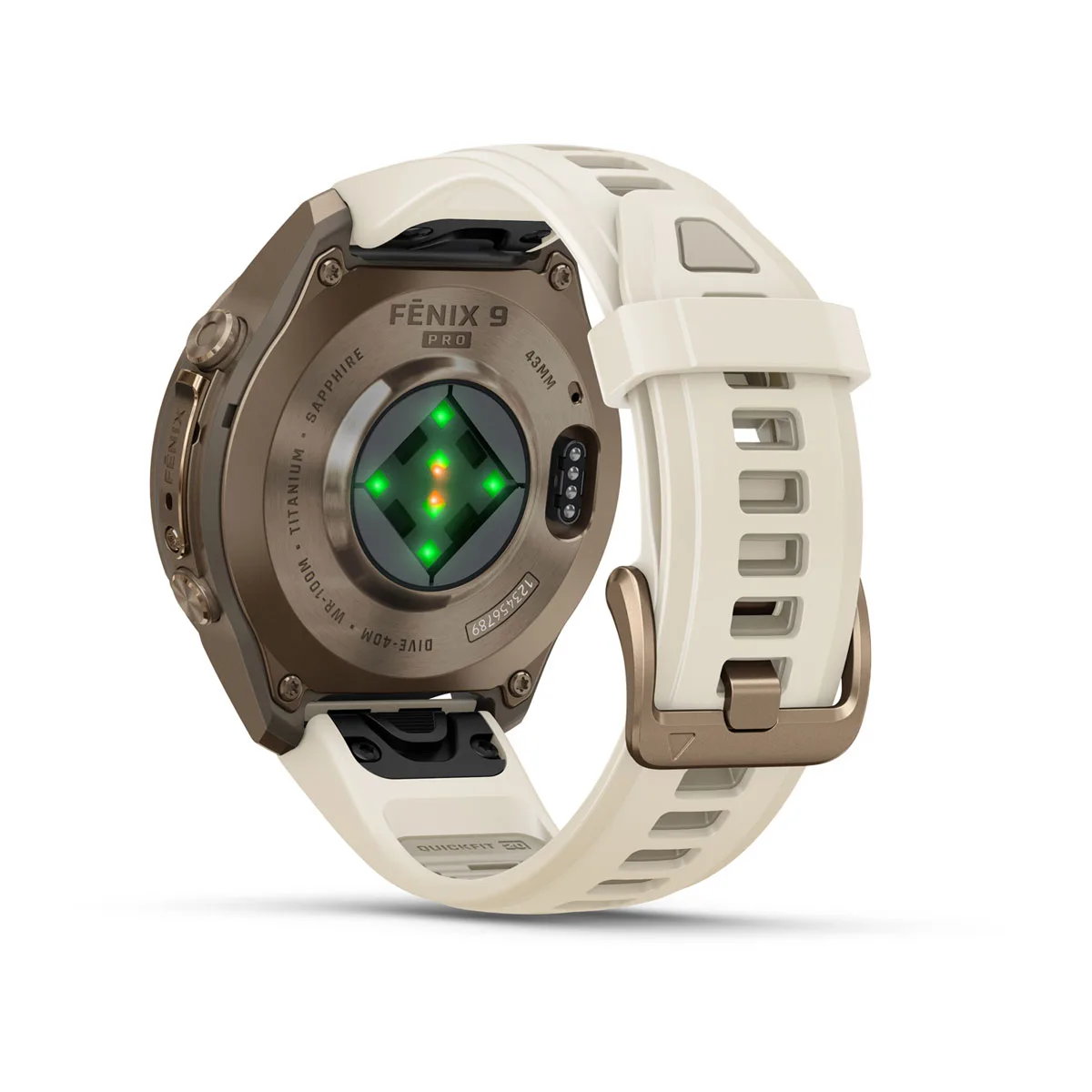 Смарт-годинник Garmin Fenix 9 Pro 43mm Autumn Gold Titanium Case with Cream/French Gray Silicone Band (010-04335-25/26)