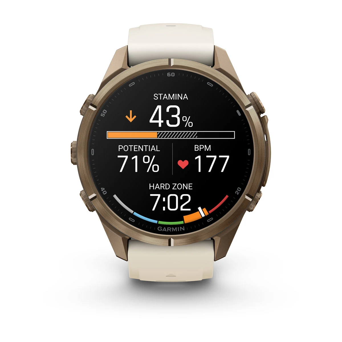 Смарт-годинник Garmin Fenix 9 Pro 43mm Autumn Gold Titanium Case with Cream/French Gray Silicone Band (010-04335-25/26)
