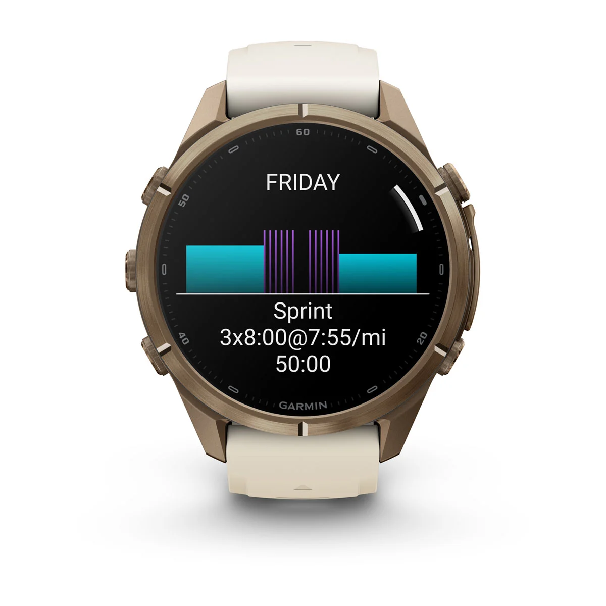 Смарт-годинник Garmin Fenix 9 Pro 43mm Autumn Gold Titanium Case with Cream/French Gray Silicone Band (010-04335-25/26)