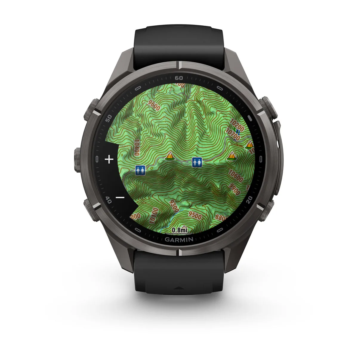 Смарт-годинник Garmin Fenix 9 Pro 43mm Carbon Gray DLC Titanium Case with Black/Pebble Gray Silicone Band (010-04335-15/16)