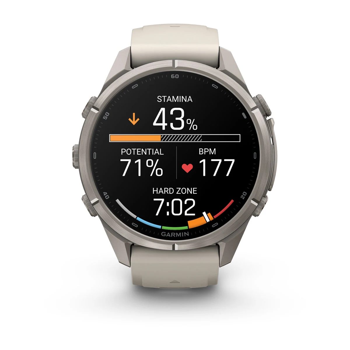 Смарт-годинник Garmin Fenix 9 Pro 43mm Titanium Case with Fog Gray/Dark Sandstone Silicone Band (010-04335-85/86)