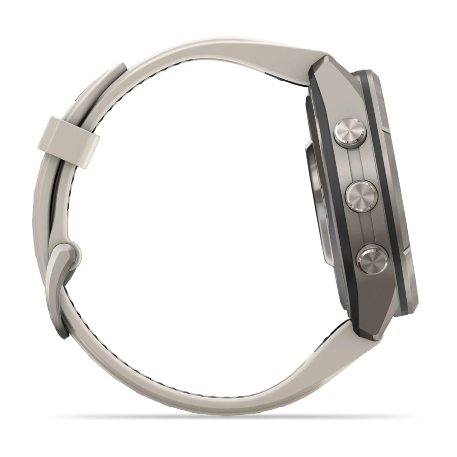 Смарт-годинник Garmin Fenix 9 Pro 43mm Titanium Case with Fog Gray/Dark Sandstone Silicone Band (010-04335-85/86)