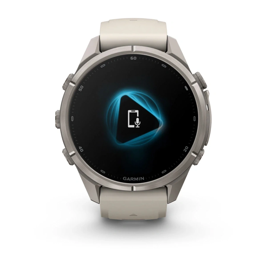 Смарт-годинник Garmin Fenix 9 Pro 43mm Titanium Case with Fog Gray/Dark Sandstone Silicone Band (010-04335-85/86)