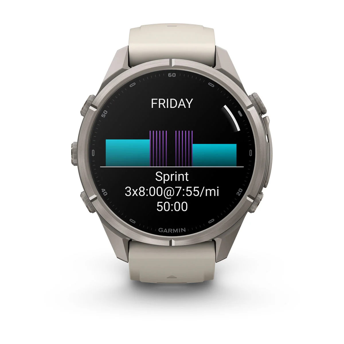 Смарт-годинник Garmin Fenix 9 Pro 43mm Titanium Case with Fog Gray/Dark Sandstone Silicone Band (010-04335-85/86)