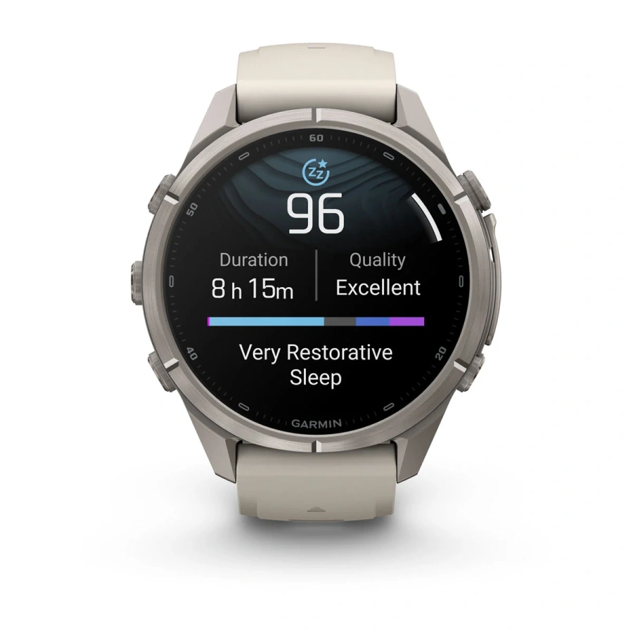 Смарт-годинник Garmin Fenix 9 Pro 43mm Titanium Case with Fog Gray/Dark Sandstone Silicone Band (010-04335-85/86)
