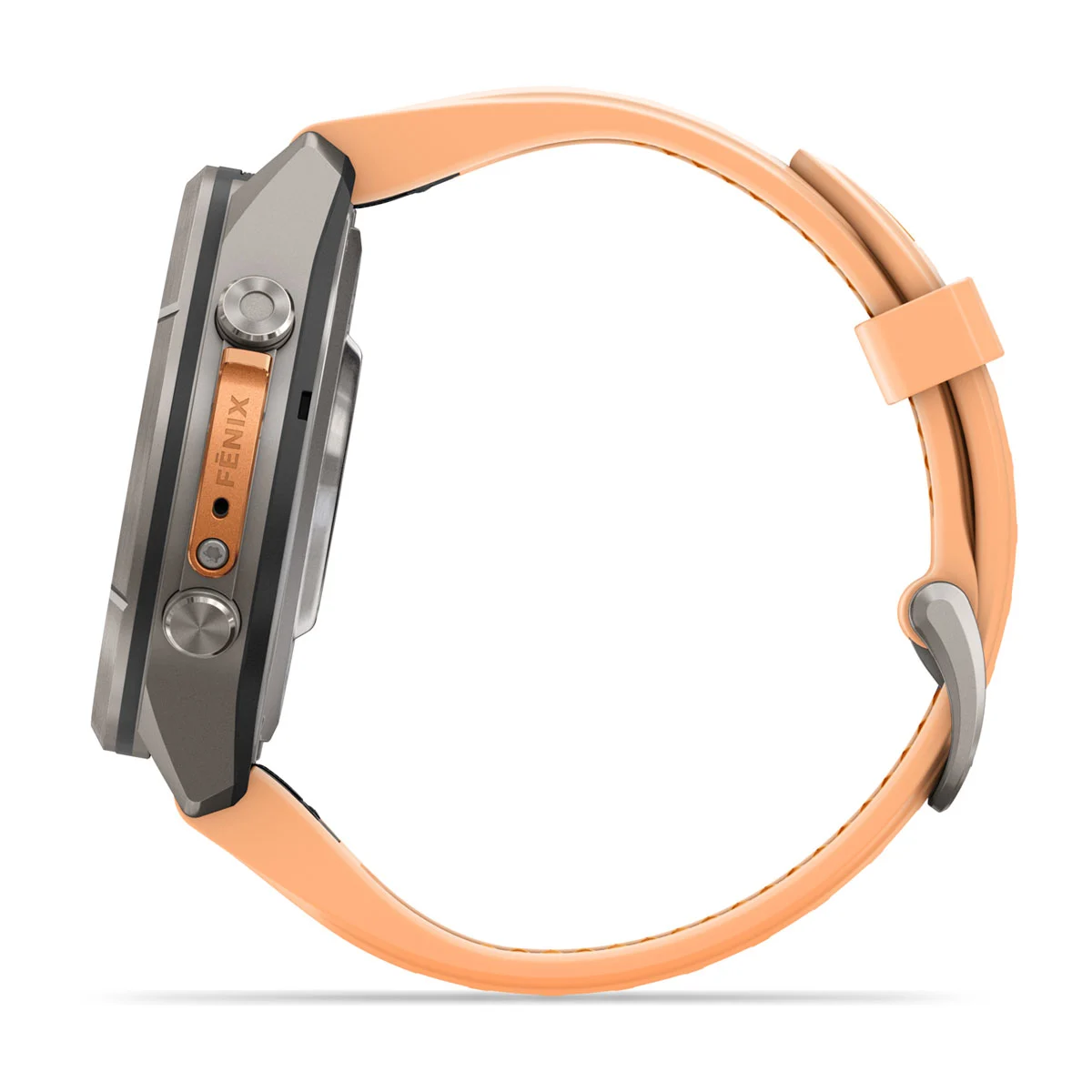 Смарт-годинник Garmin Fenix 9 Pro 43mm Titanium Case with Shell Pink/Autumn Orange Silicone Band (010-04335-05/06)