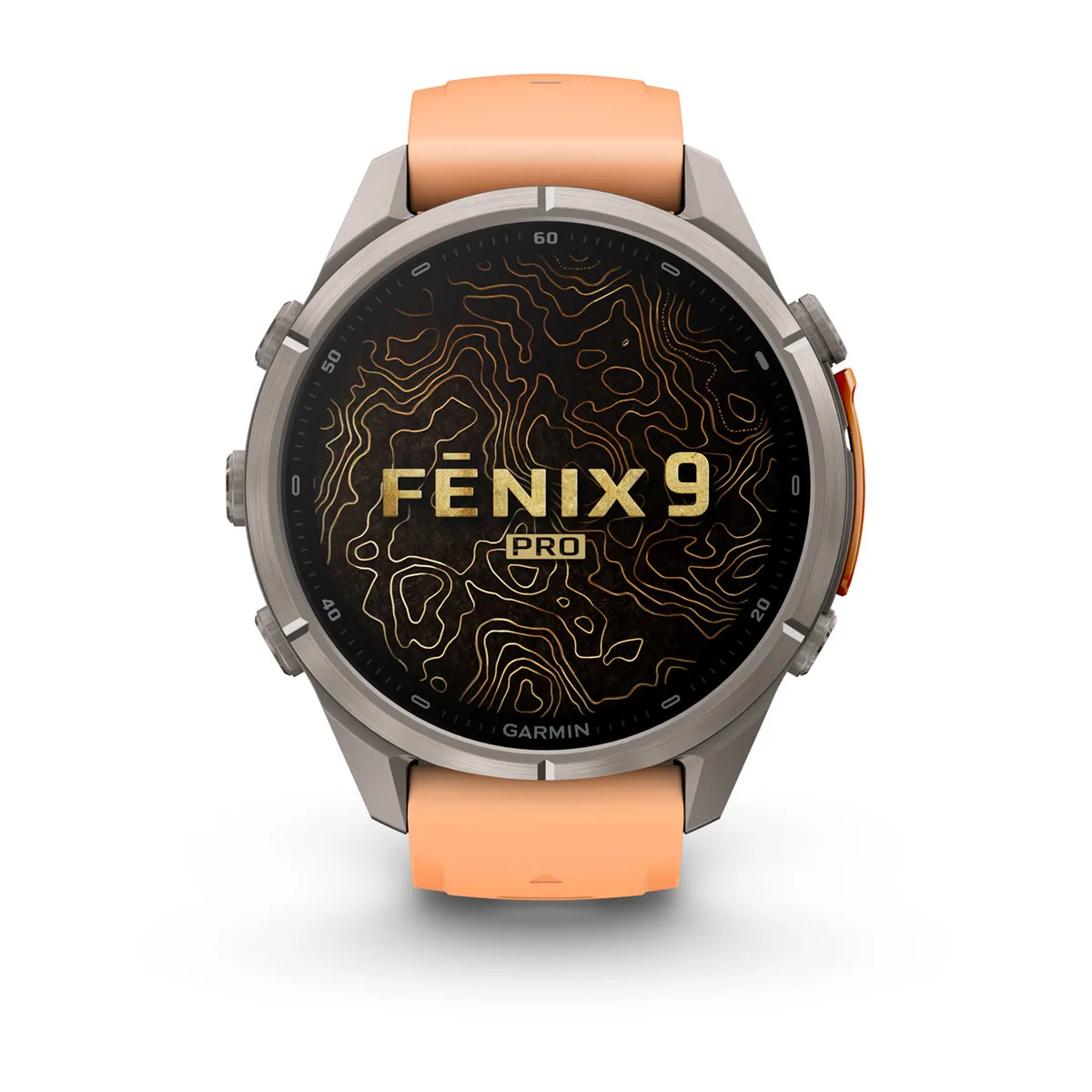 Смарт-годинник Garmin Fenix 9 Pro 43mm Titanium Case with Shell Pink/Autumn Orange Silicone Band (010-04335-05/06)