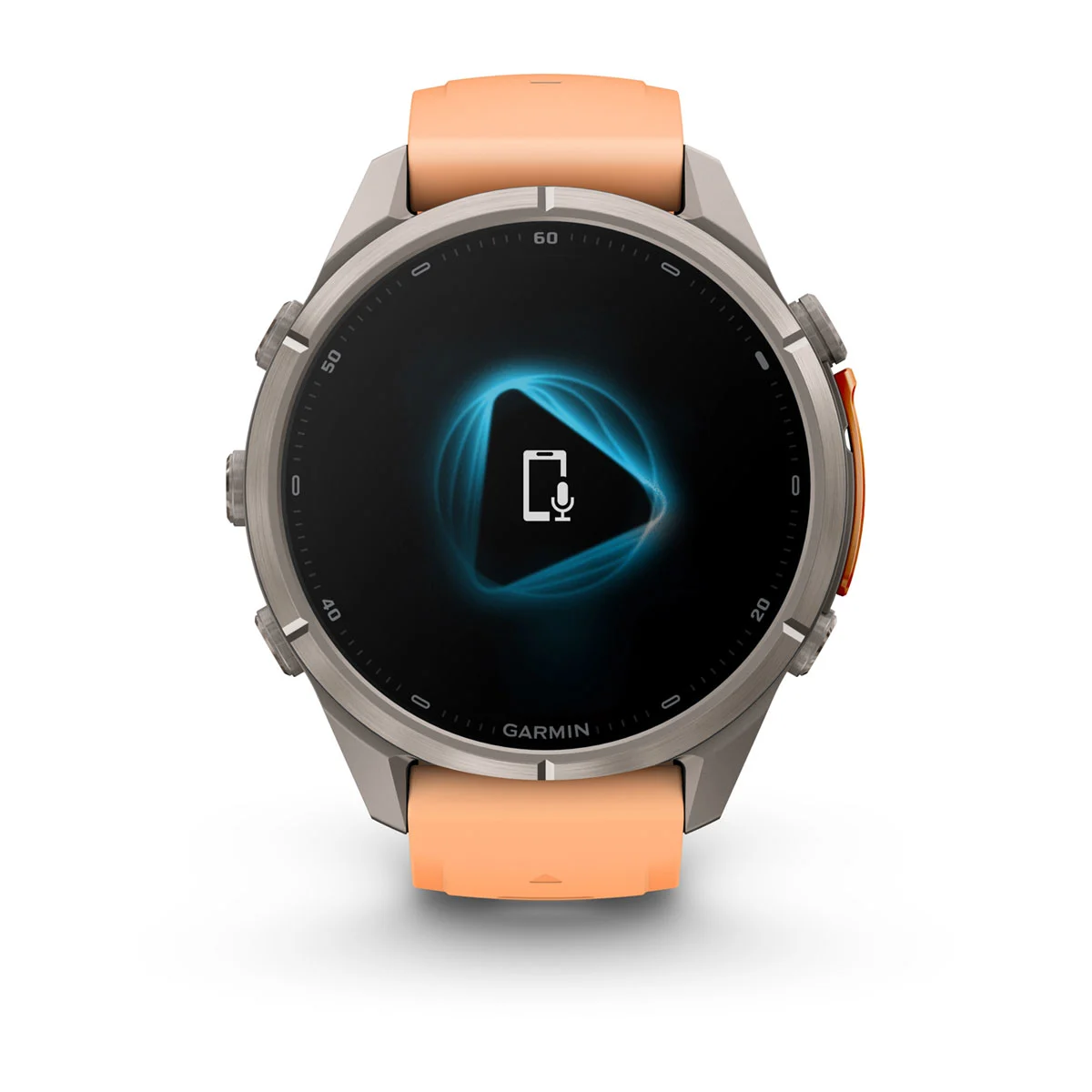Смарт-годинник Garmin Fenix 9 Pro 43mm Titanium Case with Shell Pink/Autumn Orange Silicone Band (010-04335-05/06)