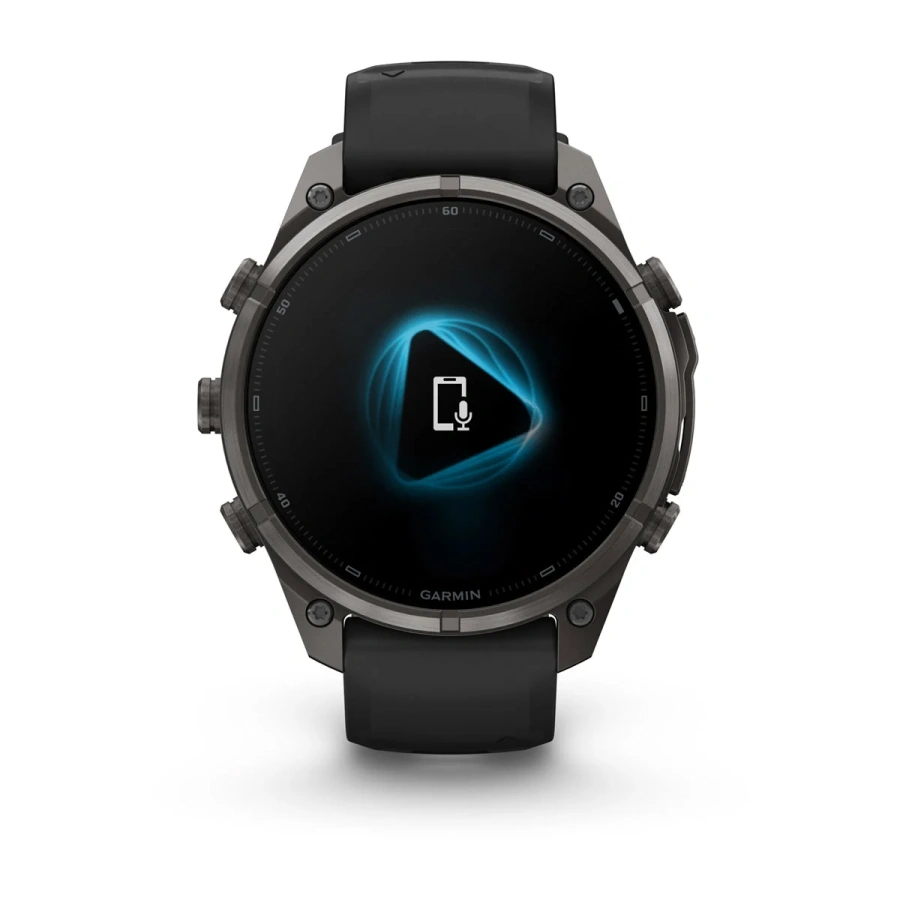 Смарт-годинник Garmin Fenix 9 Pro 47mm Carbon Gray DLC Titanium Case with Black/Pebble Gray Silicone Band (010-04336-15/16)