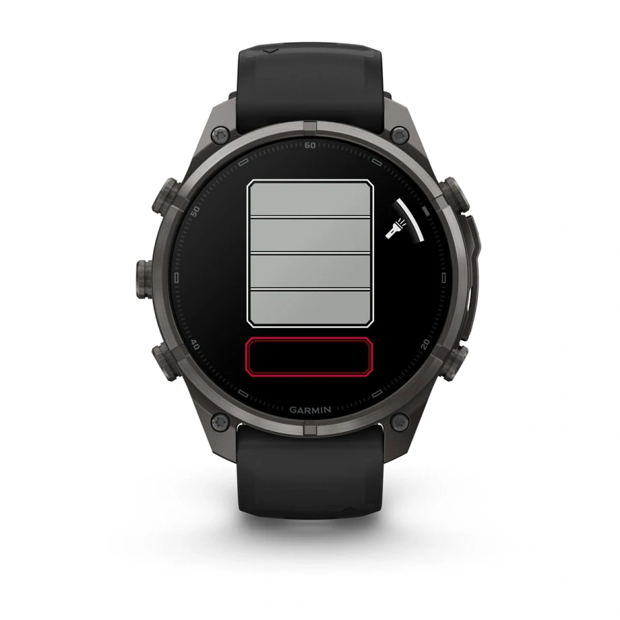 Смарт-годинник Garmin Fenix 9 Pro 47mm Carbon Gray DLC Titanium Case with Black/Pebble Gray Silicone Band (010-04336-15/16)
