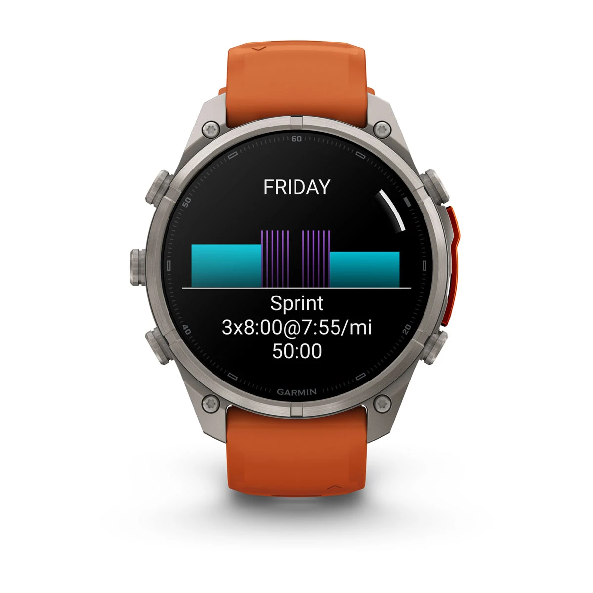 Смарт-годинник Garmin Fenix 9 Pro 47mm Titanium Case with Autumn Orange/Spark Orange Silicone Band (010-04336-05/06)