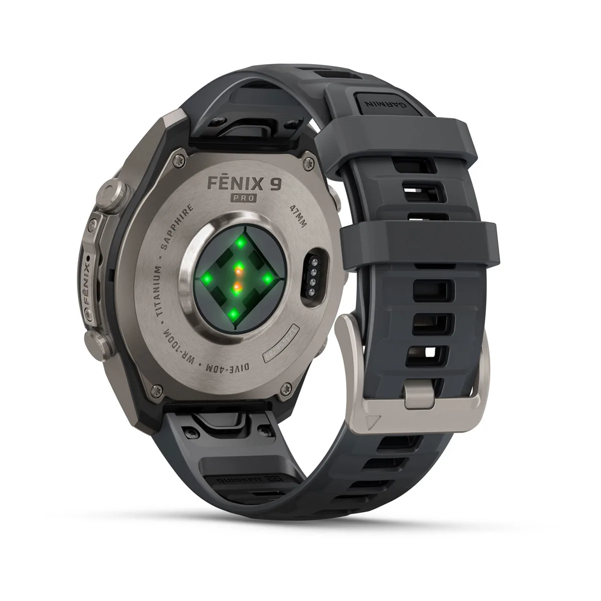 Смарт-годинник Garmin Fenix 9 Pro 47mm Titanium Case with Graphite/Black Silicone Band (010-04336-25/26)