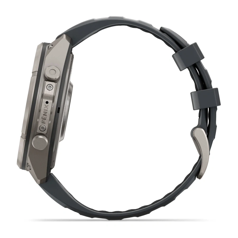 Смарт-годинник Garmin Fenix 9 Pro 47mm Titanium Case with Graphite/Black Silicone Band (010-04336-25/26)