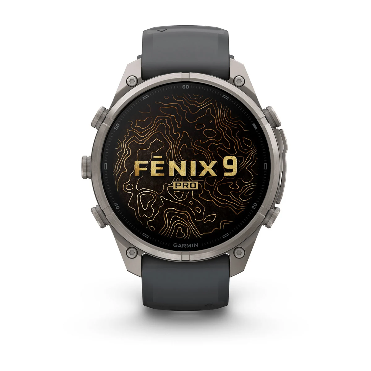 Смарт-годинник Garmin Fenix 9 Pro 47mm Titanium Case with Graphite/Black Silicone Band (010-04336-25/26)